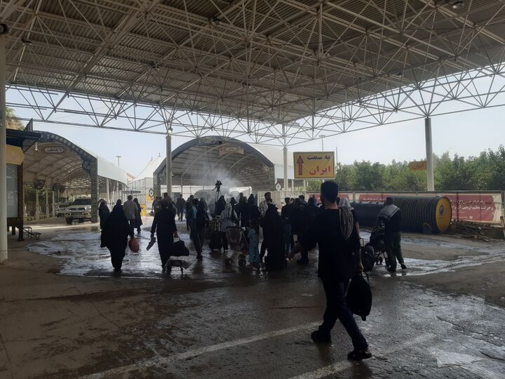 آغاز موج بازگشت زائران اربعین از مرز خسروی؛ سیل عاشقان حسینی راهی وطن شدند