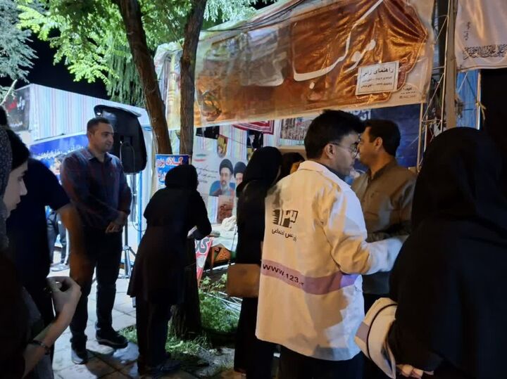 موکب اربعین در کامیاران میزبان خدمت‌رسانی زنان سرپرست خانوار شد