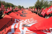 آیین پیاده‌روی جاماندگان اربعین حسینی در بیرجند
