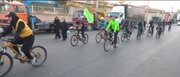 همایش رکاب‌زنی ورزشکاران آران و بیدگل به مناسبت اربعین حسینی برگزار شد