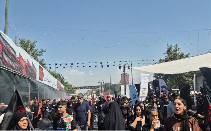 حضور جاماندگان اربعین در تهران، میدان شوش