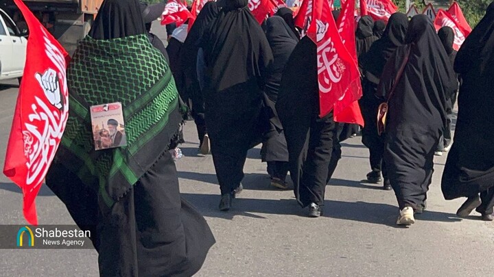 پیاده‌روی جاماندگان حسینی؛ از مسجد جامع اسلام‌آباد تا مسجد جامع سنگر