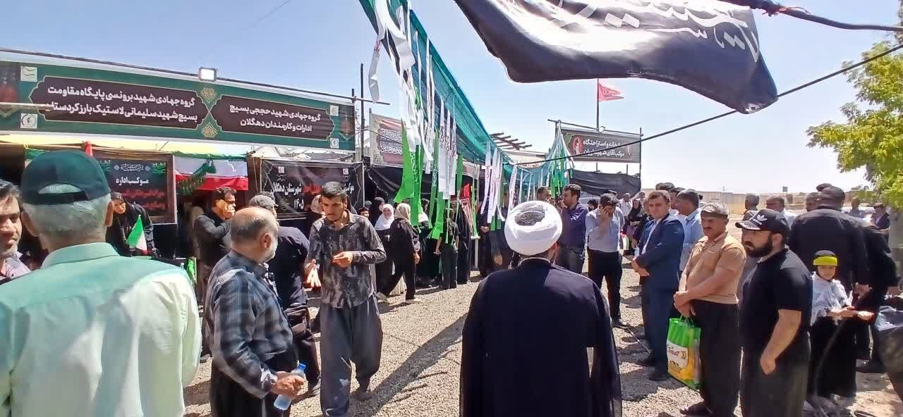 برگزاری مراسم پیادهروی جاماندگان اربعین در دهگلان