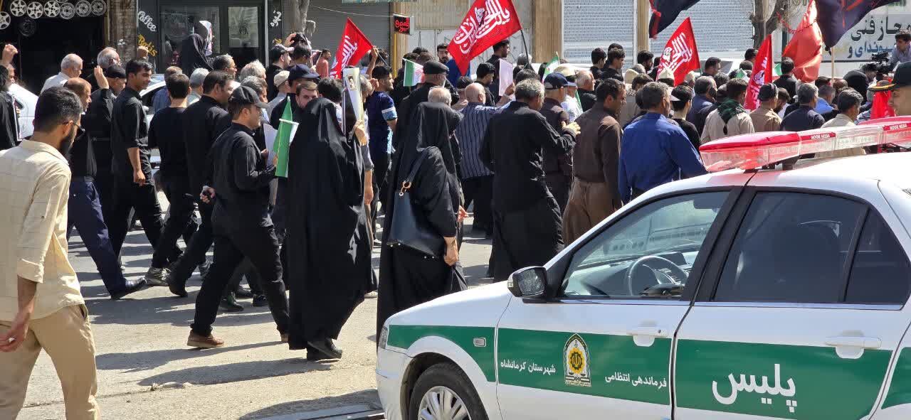 از میدان آزادی تا گلزار شهدا؛ حضور جاماندگان اربعین در کرمانشاه
