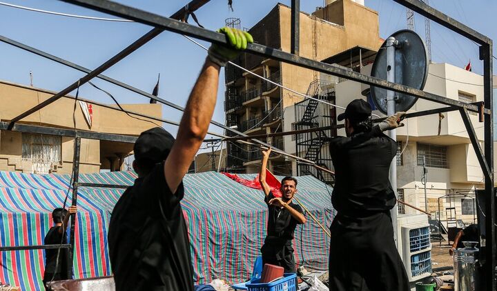آغاز جمع‌آوری موکب‌های اربعین در کربلا