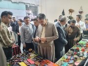 برپایی نمایشگاه صنایع دستی حرفه‌آموزان مرکز پویا در بانه