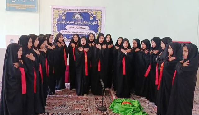گروه سرود «سه‌ساله‌های حسینی»؛ صدای دختران مسجدی دلونظر در مجالس اهل‌بیت(ع)