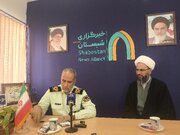 فرمانده انتظامی خراسان جنوبی از دفتر خبرگزاری شبستان بازدید کرد