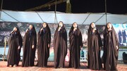 هنرنمایی بچه‌های مسجدی در حریم حرم نور