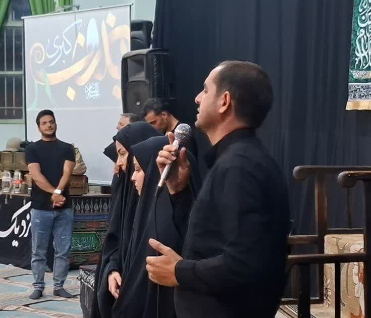 آئین گرامیداشت شهدای مدافع حرم با حضور خواهران شهدای کانون مصباح‌الهدی کارچان برگزار شد