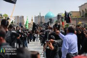 عزاداری باشکوه مشهد در سالروز رحلت پیامبر اکرم (ص) و شهادت امام حسن مجتبی (ع) در مسیر حرم رضوی