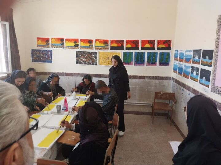 راه‌اندازی پایگاه هنر در روستای خاندانقلی؛ گامی برای کشف استعدادهای پنهان معلولان بیجار