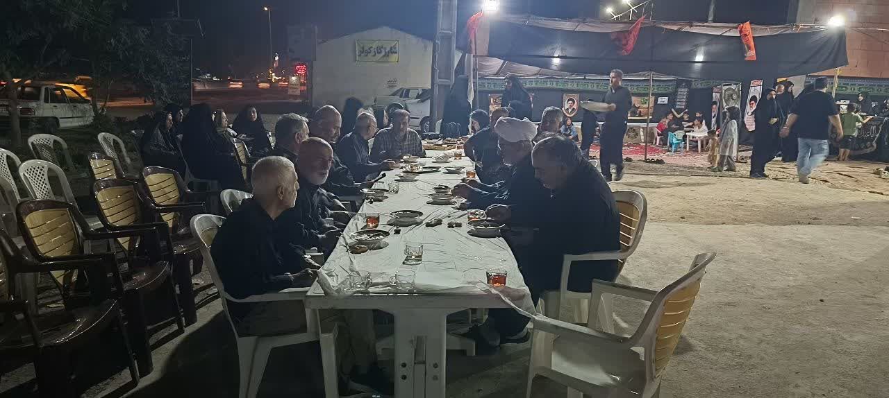 بچه مسجدی ها و برپایی موکب خورشید هشتم روستای گرجی محله بهشهر