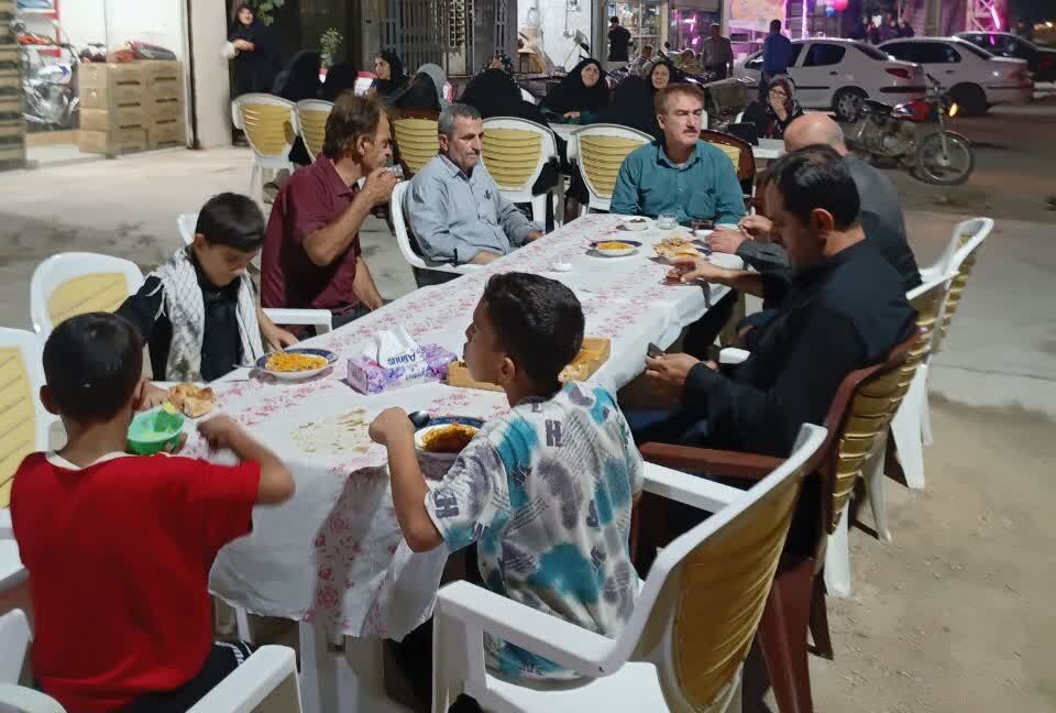 بچه مسجدی ها و برپایی موکب خورشید هشتم روستای گرجی محله بهشهر