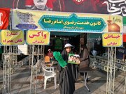 خدمت ۱۲۳ خادمیار و یاور آران و بیدگلی به زائران رضوی در مشهد