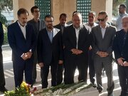 حضور مدیران فرهنگی کشور در آیین غبارروبی مزار شهید گمنام کرمانشاه