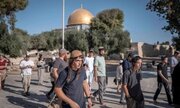هاآرتص: برای نخستین بار نماز تلمودی علنی در صحن‌های مسجد الاقصی!