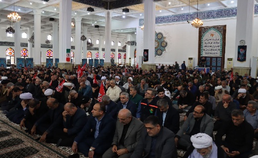 مراسم اربعین رهبر شهید انقلاب در رشت برگزار شد