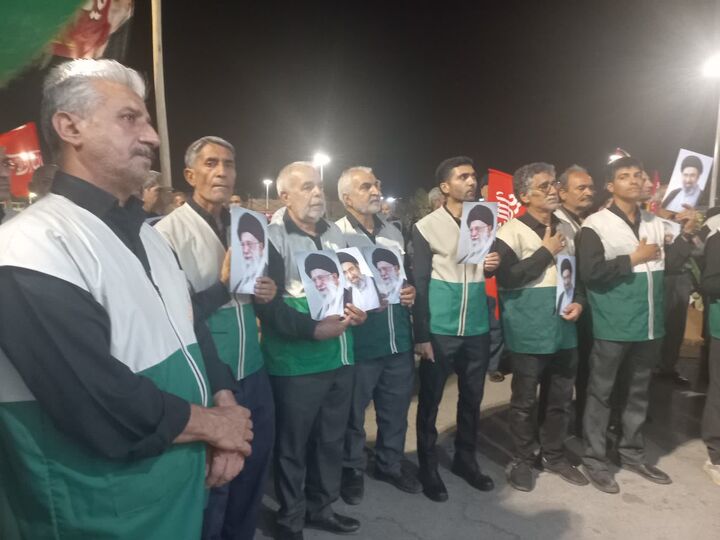 «یا لثارات الخامنه‌ای»؛ فریاد خونخواهی خادمیاران رضوی در بیرجند