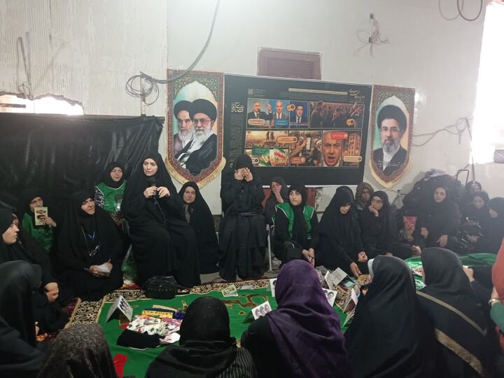 بانوان مرغملکی کانون حضرت زینب کبری (س)؛ راویان برنامه اربعین حسینی و تشییع رهبر شهید