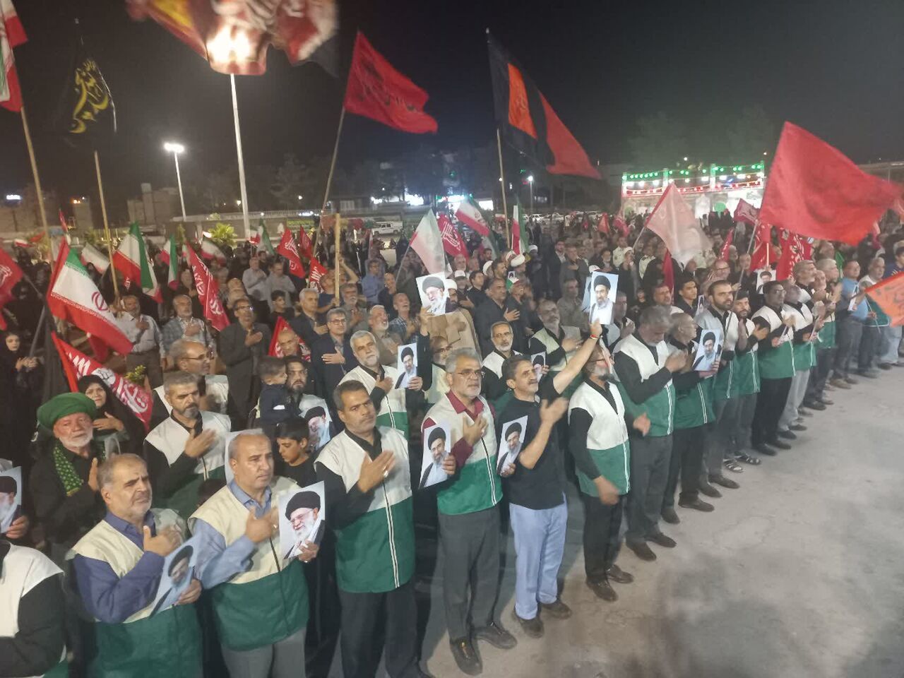 «یا لثارات الخامنه‌ای»؛ فریاد خونخواهی خادمیاران رضوی در بیرجند