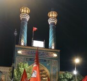 پرچم سرخ «یالثارات الحسین» در مساجد زنجان برافراشته شد