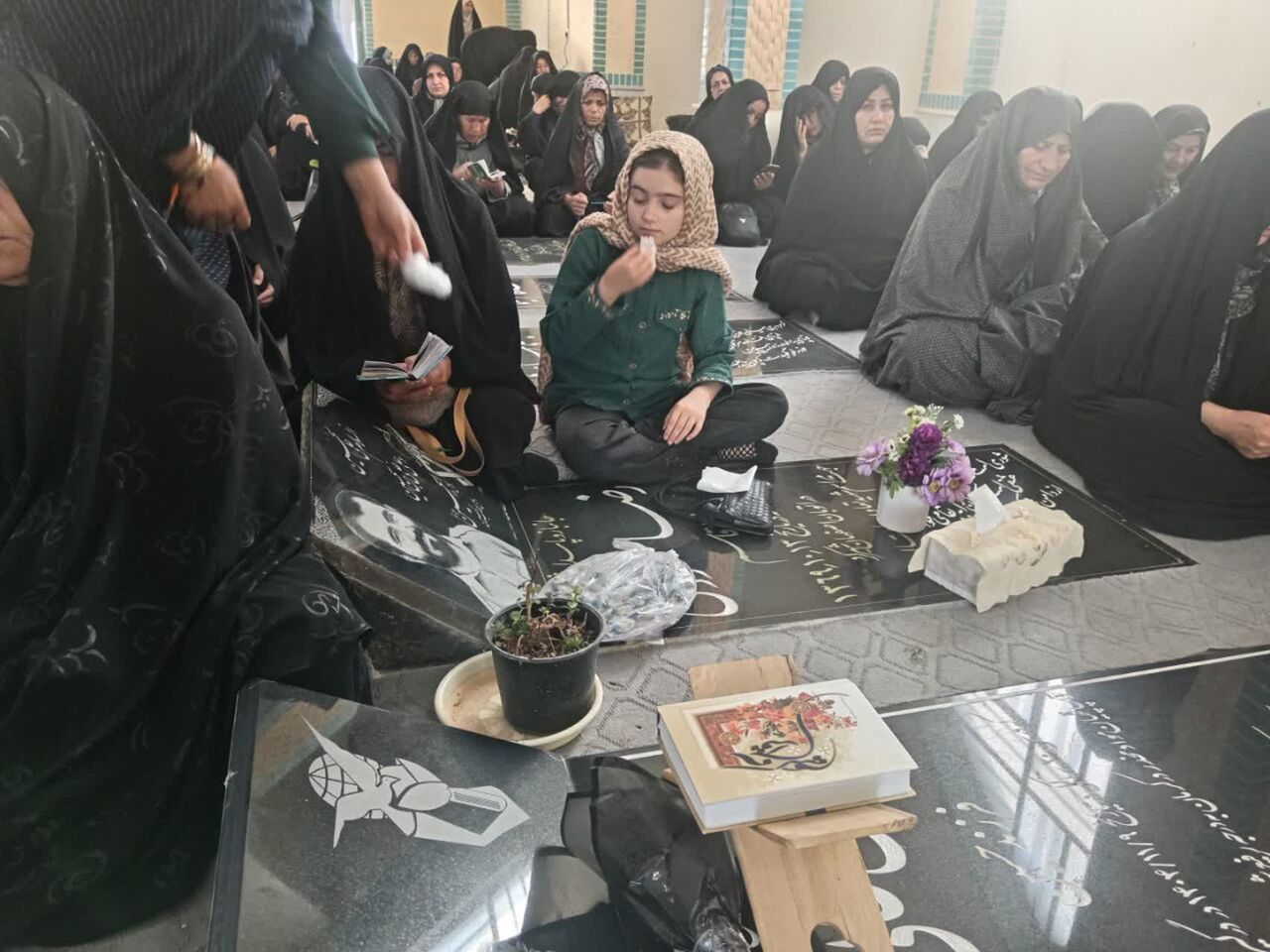 گلزار شهدای دهستان مرغملک، میعادگاه ندبه و دلدادگی در چهلمین روز شهادت رهبر شهید