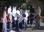 رصد آسمان شب با تلسکوپ در کانون چهار یار نبی(ص)؛ تجربه‌ای فراموش‌نشدنی برای کودکان