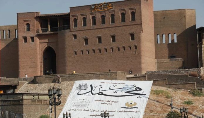 آذین بندی اربیل به مناسبت جشن میلاد پیامبر(ص)