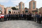 آیین تجدید میثاق شورای اداری استان اردبیل با شهدا برگزار شد