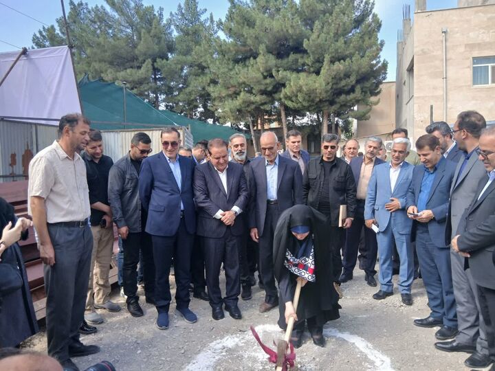 کلنگ‌زنی فاز دوم مجتمع ایثار ایلام با حضور رئیس بنیاد شهید کشور