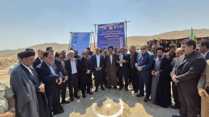 «خانه امید» برای خانه‌دار شدن اقشار کم‌برخوردار کهگیلویه کلنگ‌زنی شد