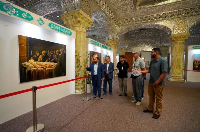 بازدید شاعران عرب از کتابخانه حرم امام علی(ع) در نجف اشرف