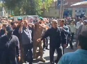 کنگاور امروز «پدر شهید» را بدرقه کرد