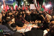 مشهد در سوگ؛ وداع با ۴ شهید حادثه وکیل‌آباد