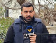اصابت موشک به خبرنگار لبنانی در پخش زنده