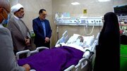 عیادت رئیس بنیاد شهید و امور ایثارگران از پدر شهید سپهبد سیدعبدالرحیم موسوی