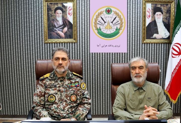 نشست فرمانده قرارگاه مشترک پدافند هوایی خاتم‌الانبیا(ص) کشور با رئیس و اعضای کمیسیون امنیت ملی مجلس برگزار شد