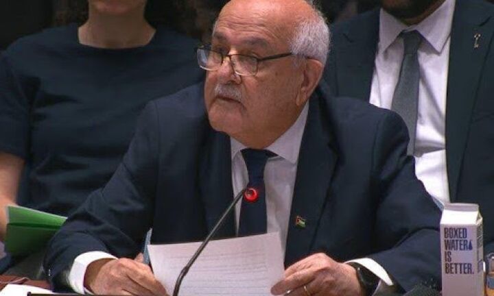 هشدار سفیر فلسطین در سازمان ملل متحد به شورای امنیت در مورد طرح صهیونیست‌ها برای پاکسازی قومی فلسطینیان