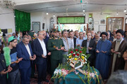 قدمگاه امام حسن عسکری(ع) در گرگان گلباران شد