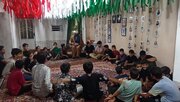 برگزاری اردوی فرهنگی قرآنی شبی در مسجد جامع در روستای محمدآباد ابوزیدآباد