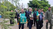 پرچم متبرک کریمه اهل‌بیت(س) میهمان دل‌های مازندران شد