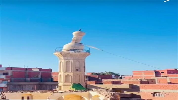 مسجد تاریخی سائیس مصر در آستانه بازسازی؛ مناره ۱۰۰ ساله تخریب شد
