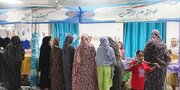 نمایشگاه نوشت‌افزار مسجد سیدالشهدا کنتکان میناب؛ پناهگاه خانواده‌ها در برابر گرانی لوازم‌التحریر