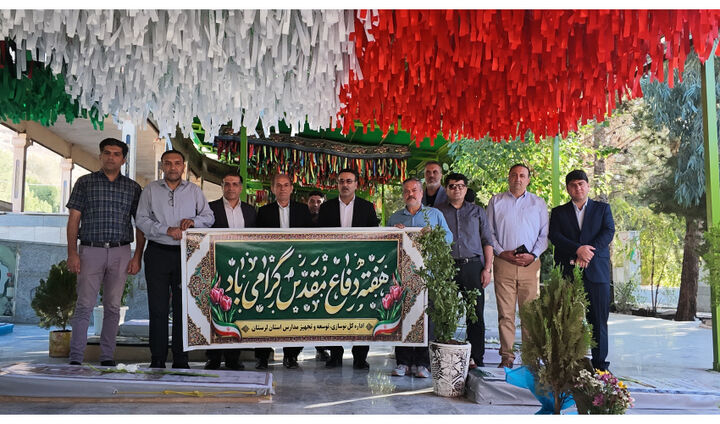 تجدید میثاق جهادگران عرصه مقدس مدرسه‌سازی با شهدا