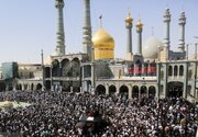 پیکر آیت‌الله شبیری زنجانی در حرم حضرت معصومه(س) آرام گرفت