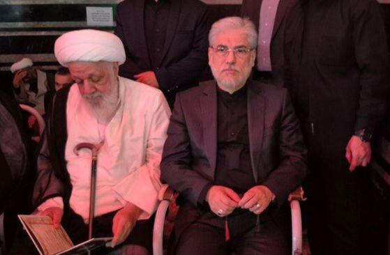 حضور وزیر علوم در مراسم تشییع آیت‌الله شبیری زنجانی