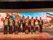 اجرای زنده گروه سرود کانون فرهنگی هنری الهادی (ع) مسجد آقاکاظم اردبیل در شبکه سبلان پخش شد