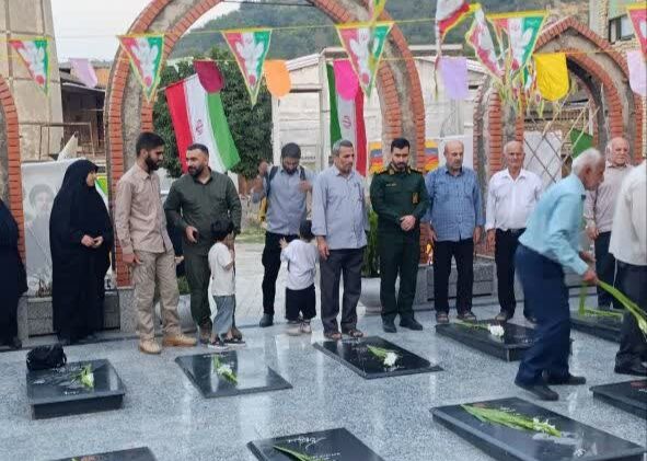 مسجدی های روستای گرجی محله بهشهر میزبان یاد شهدا