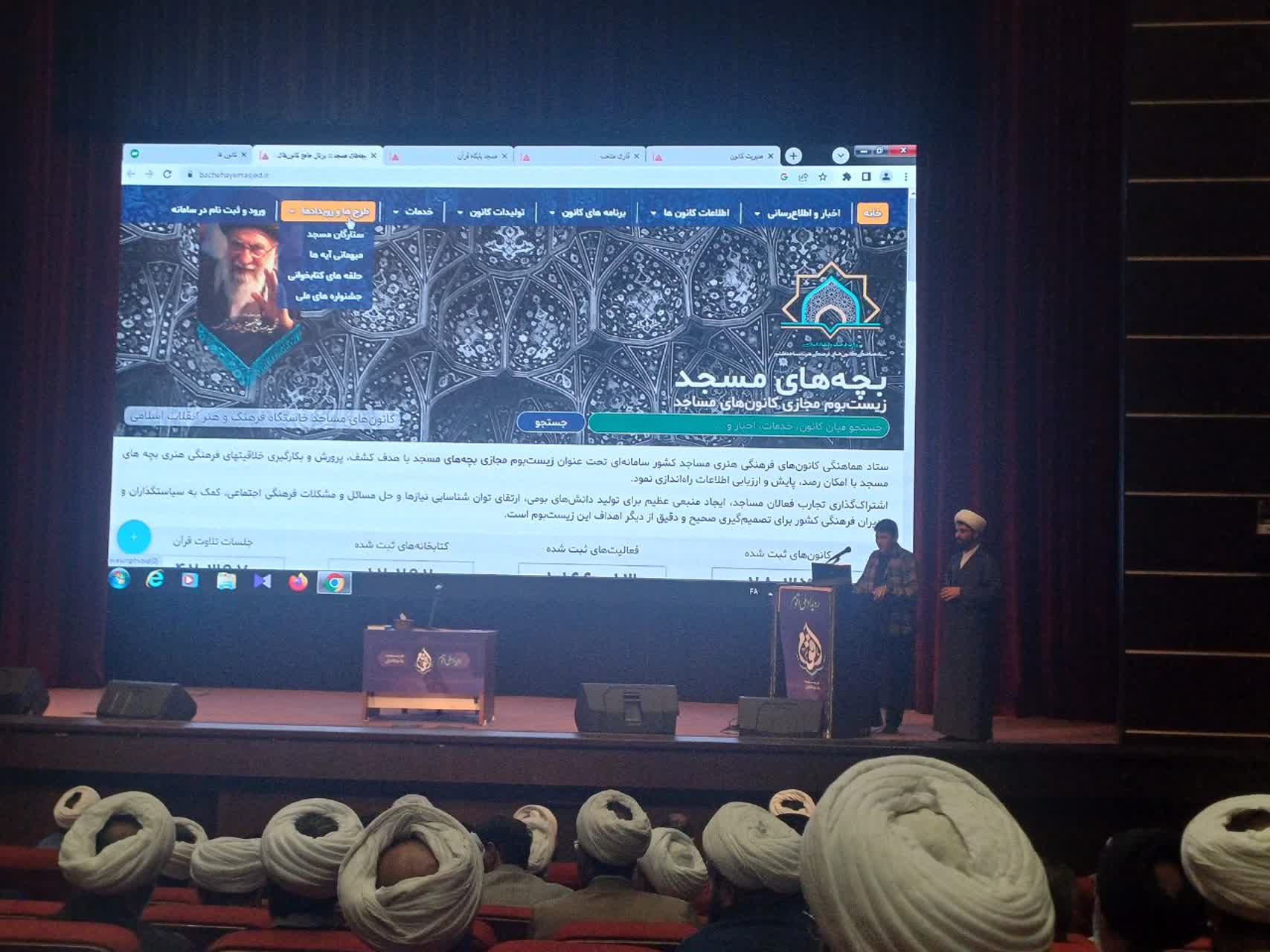 تبیین ظرفیت‌های قرآنی کانون‌های مساجد در رویداد «اقوم» با حضور ائمه جمعه ۳۲ شهرستان